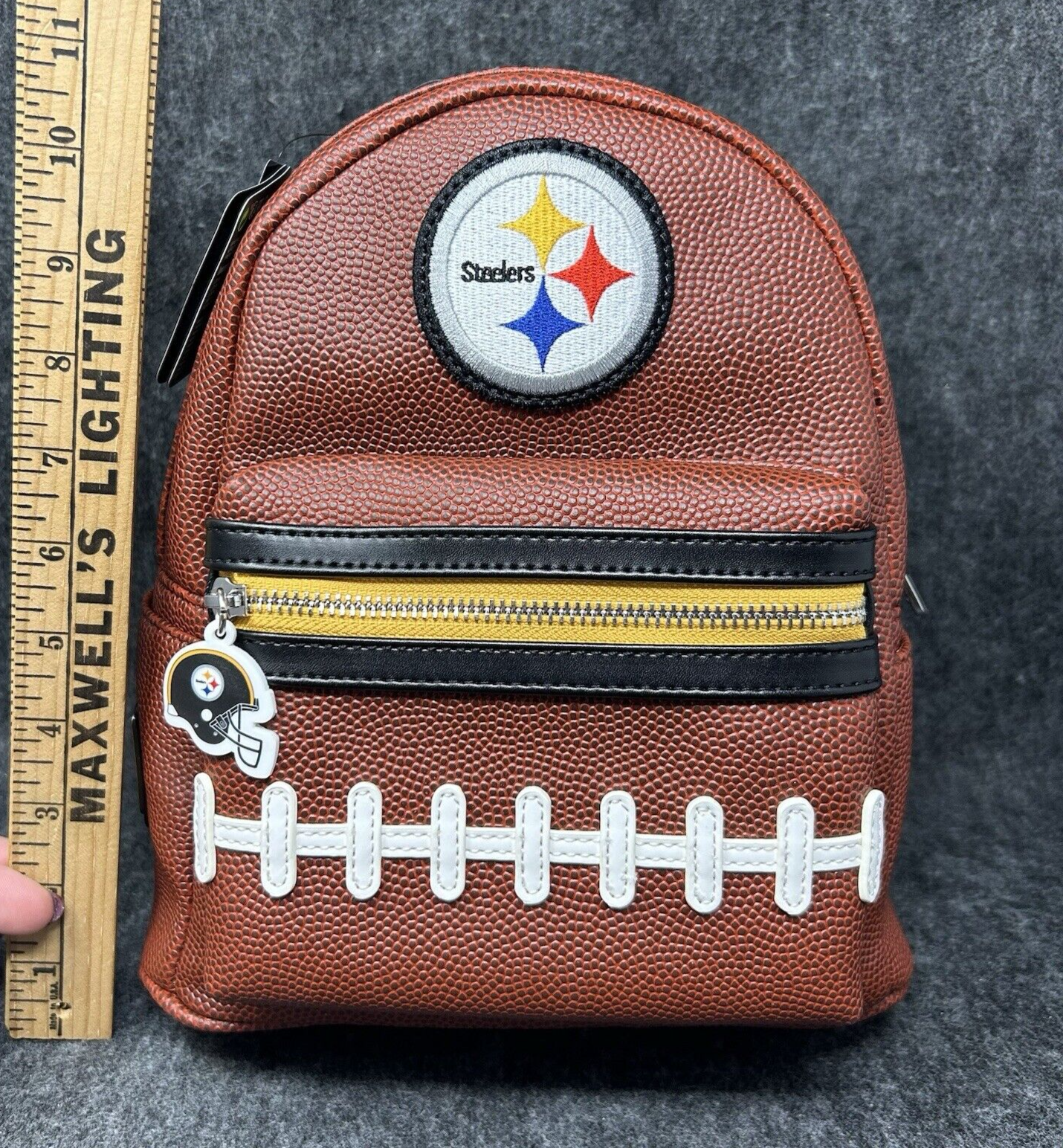 【Lounge Fly】NFL Pittsburgh Steelers Sequin Mini Backpack Loungefly NFL Pittsburgh Steelers Sequin Mini Backpack