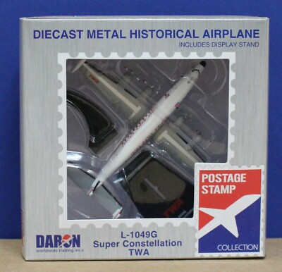 Daron Postage Stamp PS5806-1 L-1049G Super Constellation TWA 1:300 Mint/ box