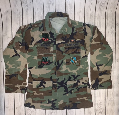 USAミリタリーBDUセット カモー　本物 陸軍　USED ARMY BDU US Military BDU M81 Woodland Combat Uniform Shirt Field