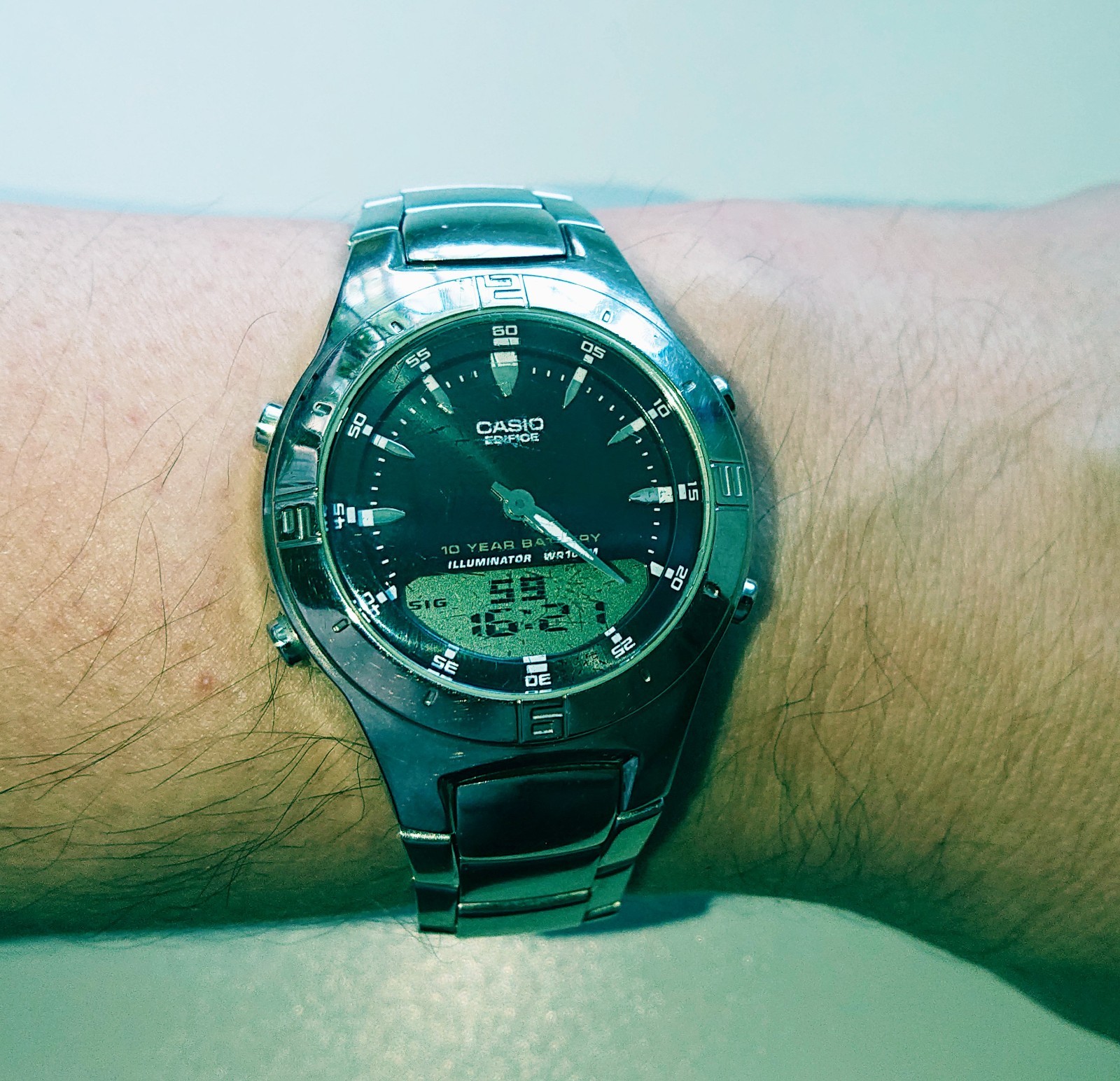 Casio Edifice EFA-110. Working. Buckle not original!!! | eBay