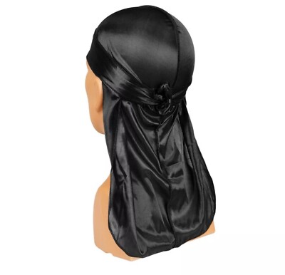 Premium silky BLACK DURAG doo rag fast shipping 