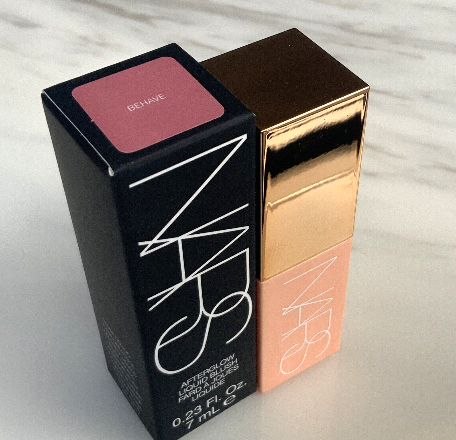 NARS Afterglow Liquid Blush - BEHAVE - Pink- 0.23oz/7mL - Full Size - NEW In Box