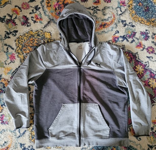 PUMA Dry Cell full zip hooded sweatshirt mens XL stretch