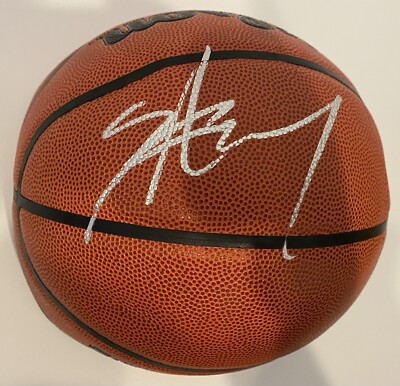 Carmelo Anthony Autographed/Signed Wilson NBA Basketball PSA STAY MELO