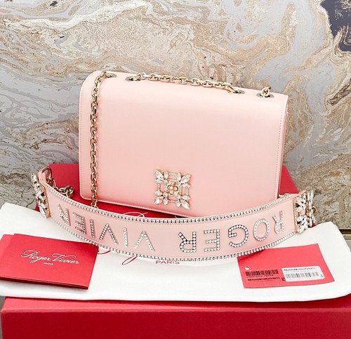 Roger Vivier Miss Vivier Strass Soft Leather Crystal Buckle