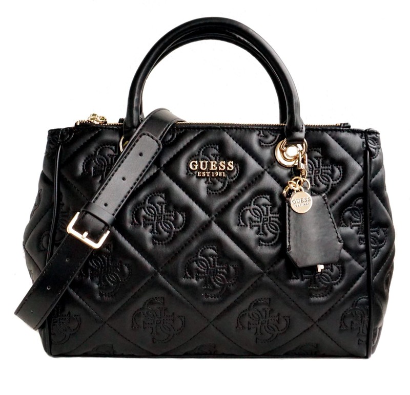 Guess Tasche Handtasche Henkeltasche Marieke Satchel Mit Gesteppter Struktur Neu