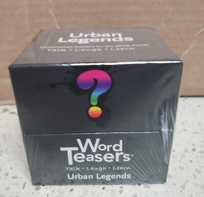Word Teasers Urban Legends Conversation Starter Family Card Game New Sealed
