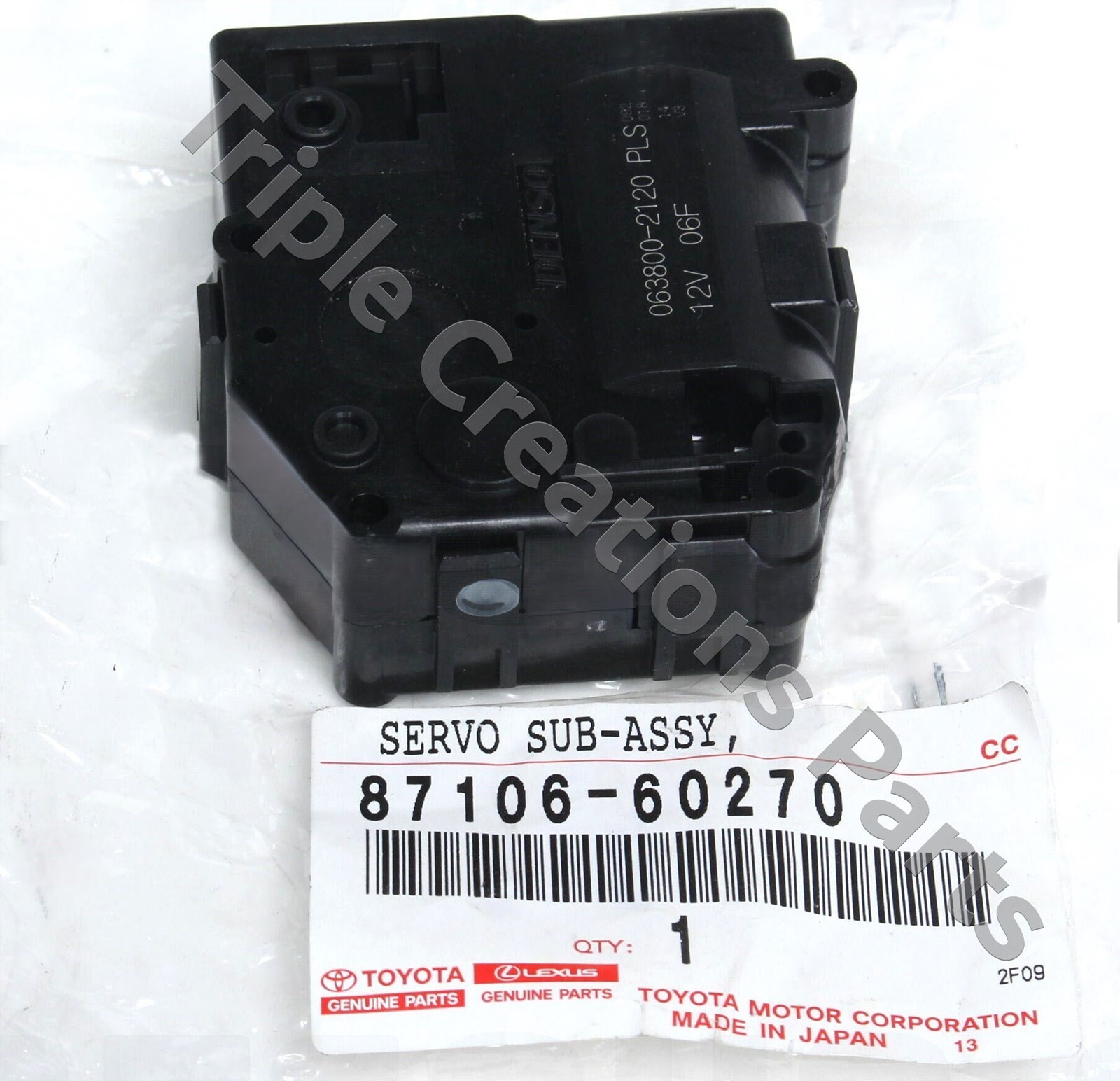 Toyota Genuine 87106-60270 Damper Servo Sub-As Air Conditioner