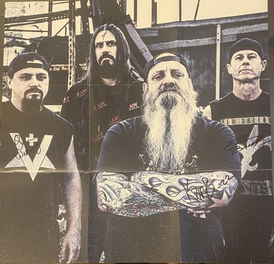 CROWBAR ZERO AND BELOW SIGNED CD VERY RARE AUTOGRAPHED ALL 4 SLUDGE METAL