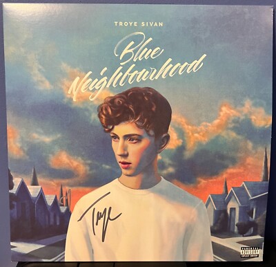 Troye Sivan signed Blue Neighborhood 12'' lp album