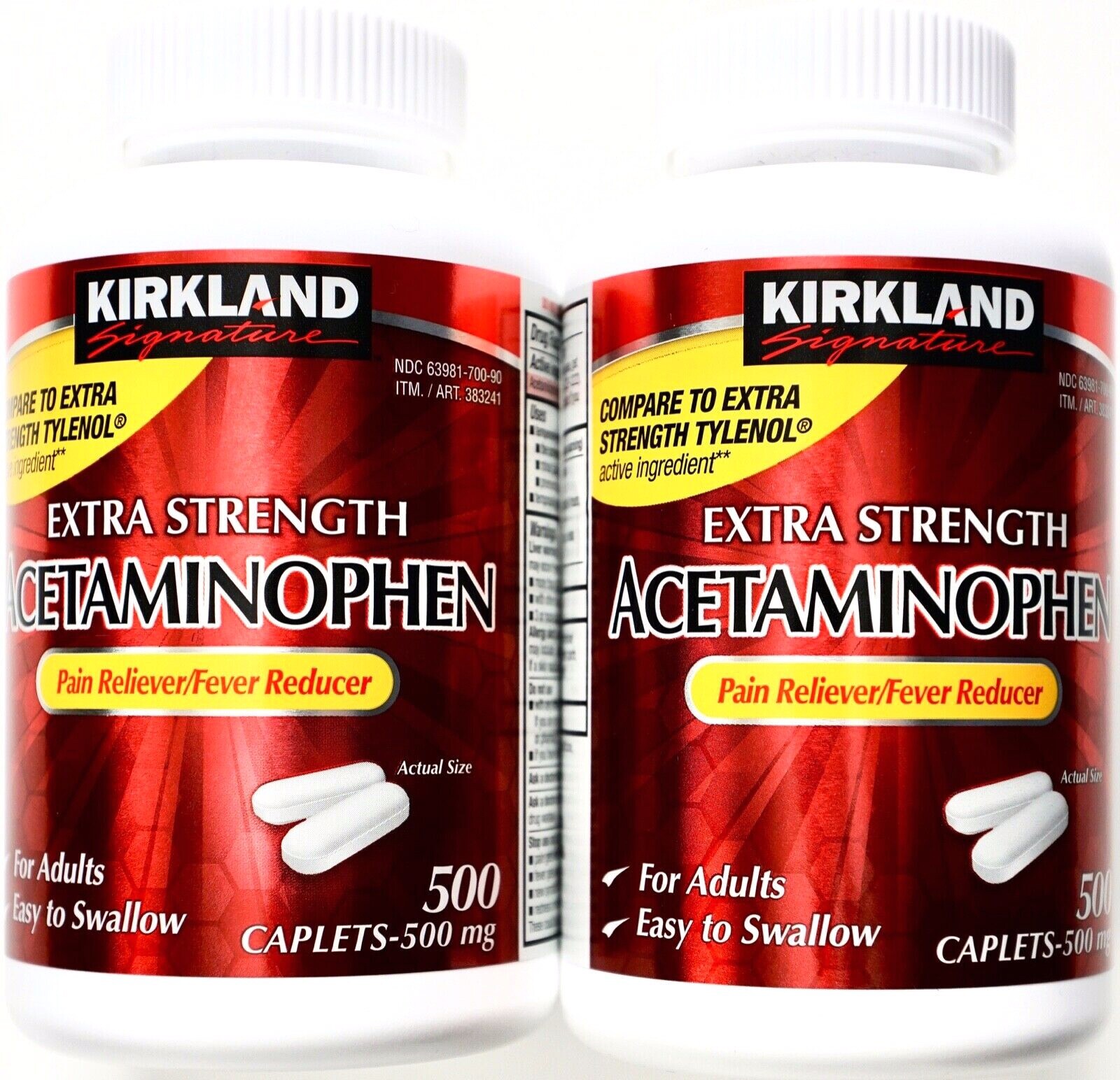 Kirkland Signature Extra Strength Acetaminophen 500 Mg Extrastrength