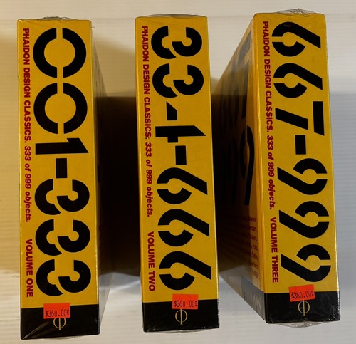 Phaidon Design Classics 3巻セット STILL SEALED! 2006 PHAIDON DESIGN CLASSICS 3-VOLUME SET