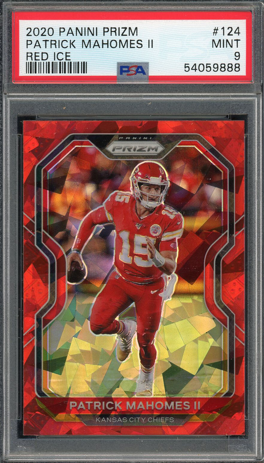 PSA9 PATRICK MAS II Red Ice NFL カード Patrick Mahomes II 2021 Prizm #190 Red Ice Price Guide