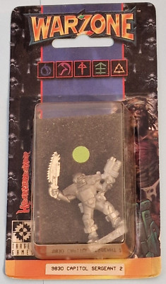 WARZONE CAPITOL SERGEANT 2 9830 Mutant Chronicles Miniature Sealed