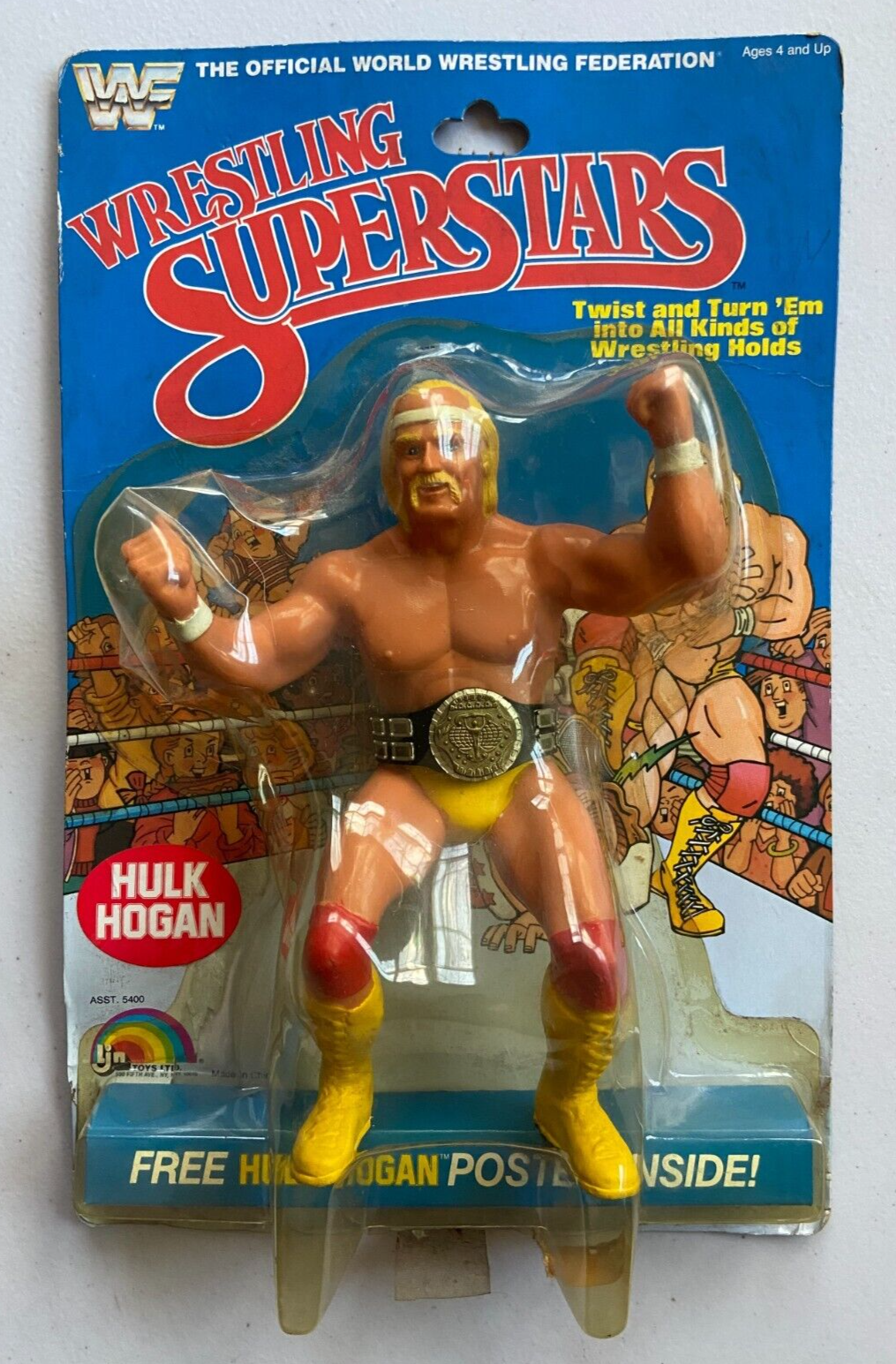 WWF LJN Wrestling Superstars Hulk Hogan Figure MOC WWE | eBay