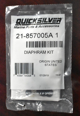 Mercury Marine Quicksilver 21-857005A 1 Diaphragm Kit 21857005A1