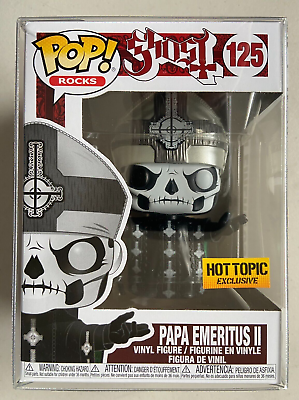 Funko Pop Rocks Ghost Papa Emeritus II 125 Hot Topic Exclusive Damaged Box