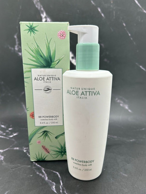 Natur Unique Aloe Attiva Italia RR Powerbody Body Milk -8.4oz/250Ml-BNIB
