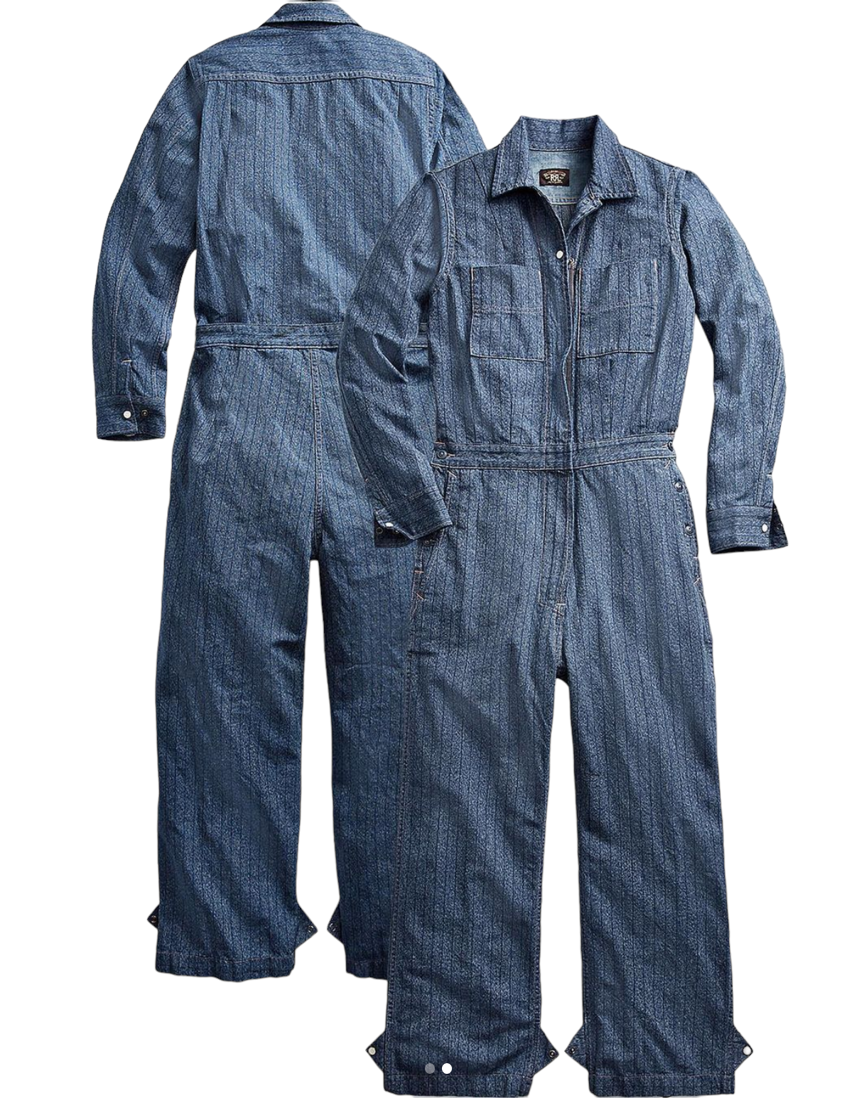 Women's Ralph Lauren RRL Japanese Striped Jaspé Twill