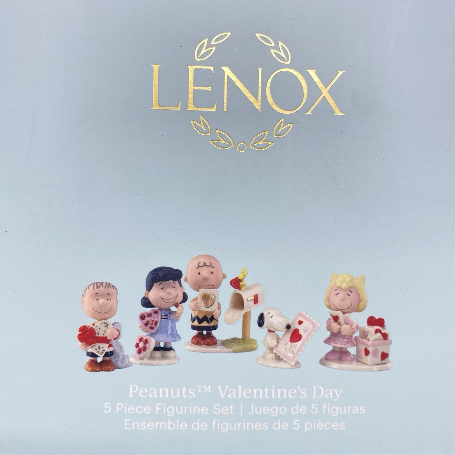 Lenox Peanuts Valentine's Day Figurine Set of 5 Charlie