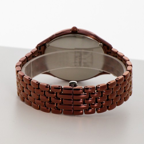 Pre-owned Le Vian Levian Watch Featuring Chocolate Diamonds In Stainless Steel Strap