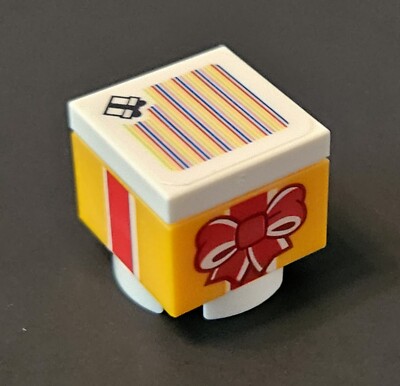 Lego Minifigure Super Mario Red White Gift Wrap Bow Ribbon Pattern Present Code