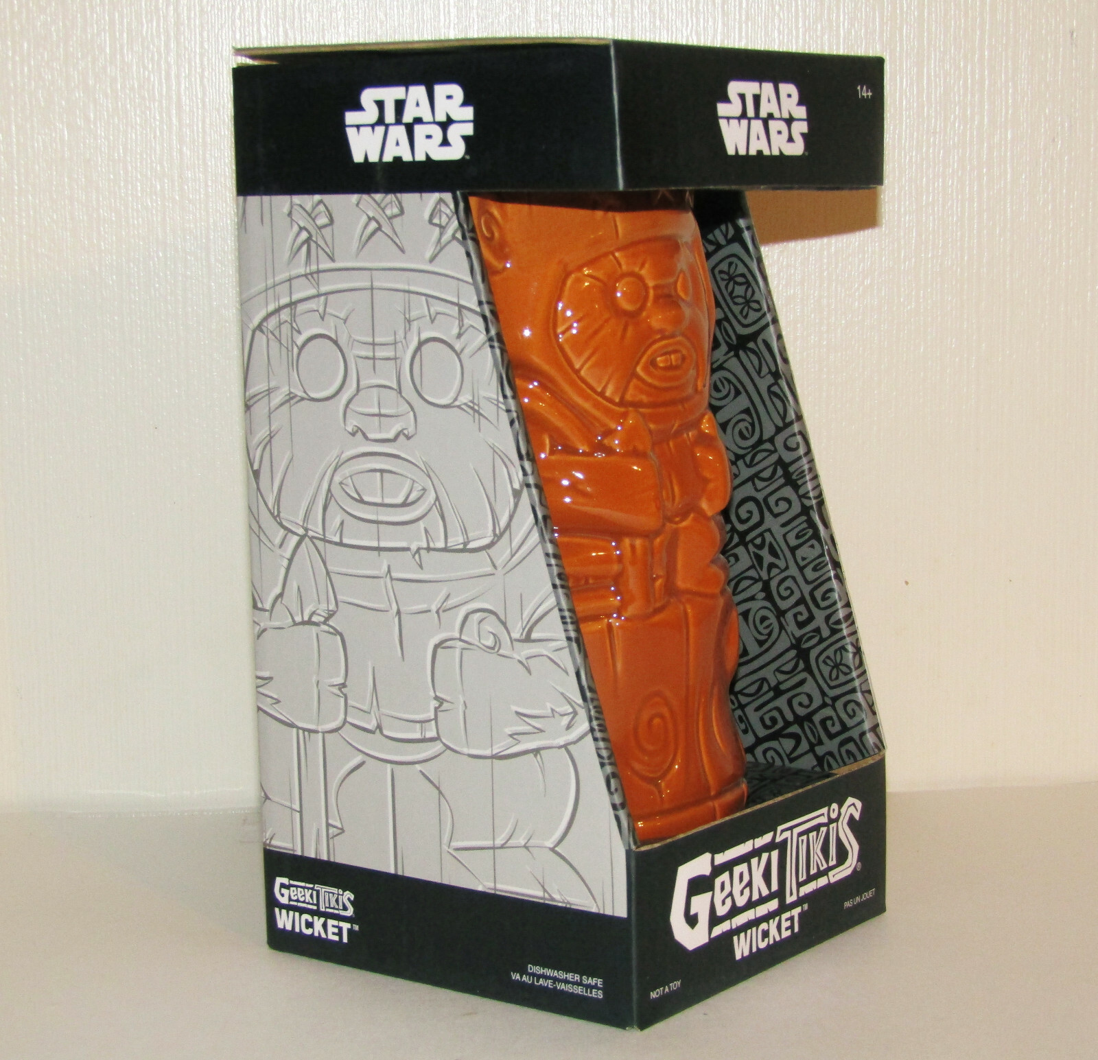 Star Wars Geeki Tikis Wicket Ewok Sculpted Mug Figure Ceramic Collectible New