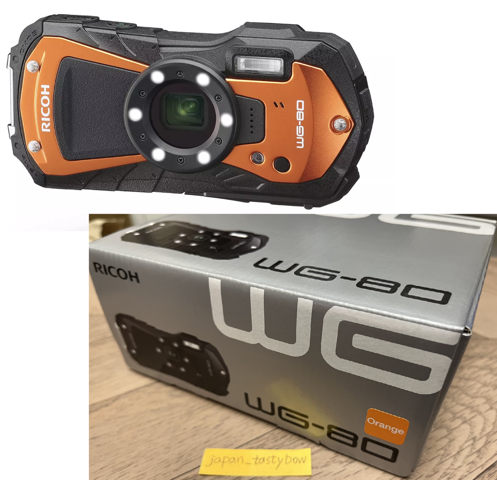 【ほぼ新品】 RICOH リコー WG-80 オレンジ #118 41fjDXgiKOL.jpg_BO30,255,255,