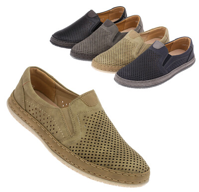 Herren Slipper Mokassins Sommer Halbschuhe Freizeit Schlupfschuhe Komfort 20209