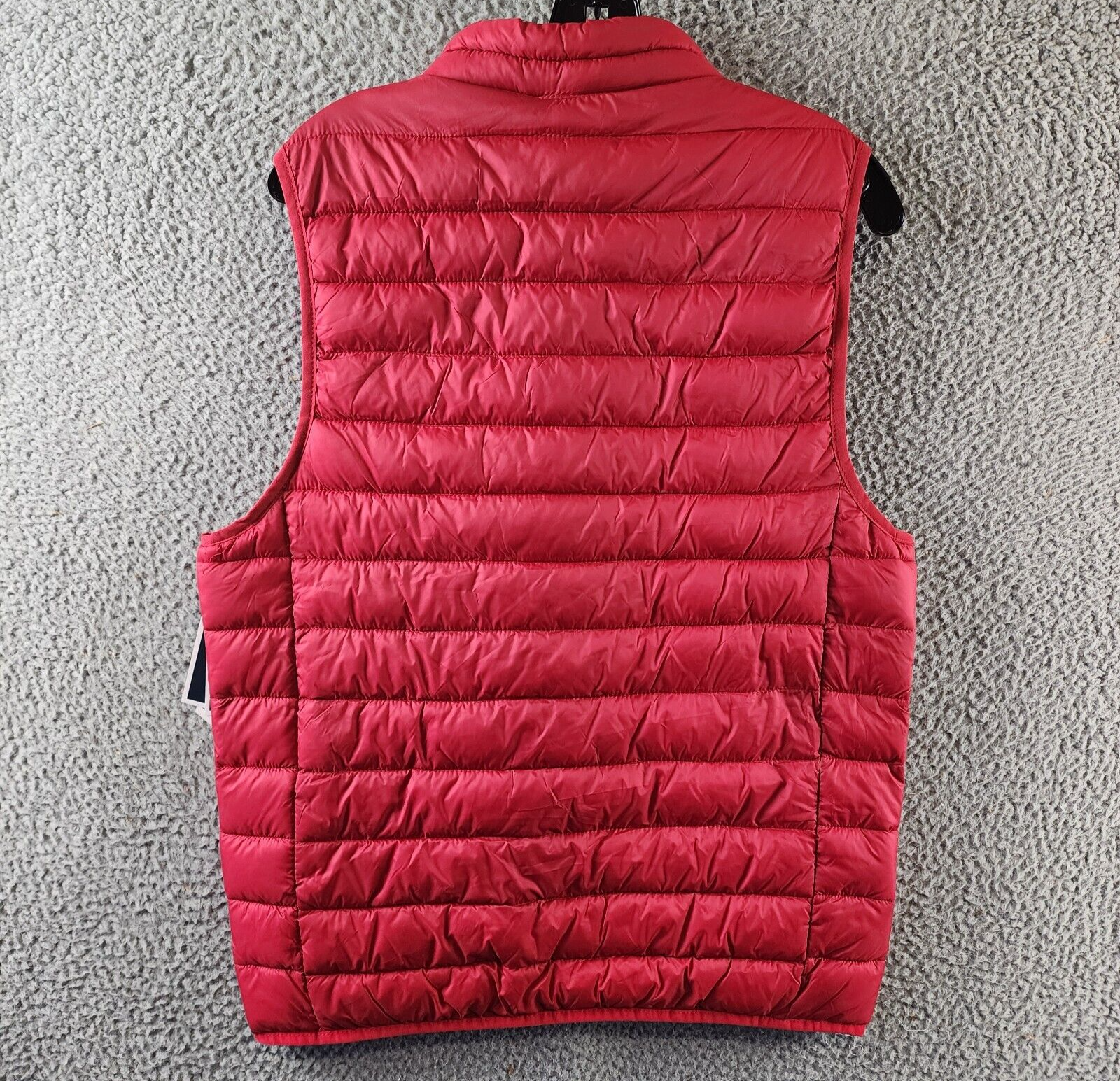 Club Room Quilted Packable Puffer Vest Men's S Red Stand Collar Full Zip Closure - Picture 13 of 15