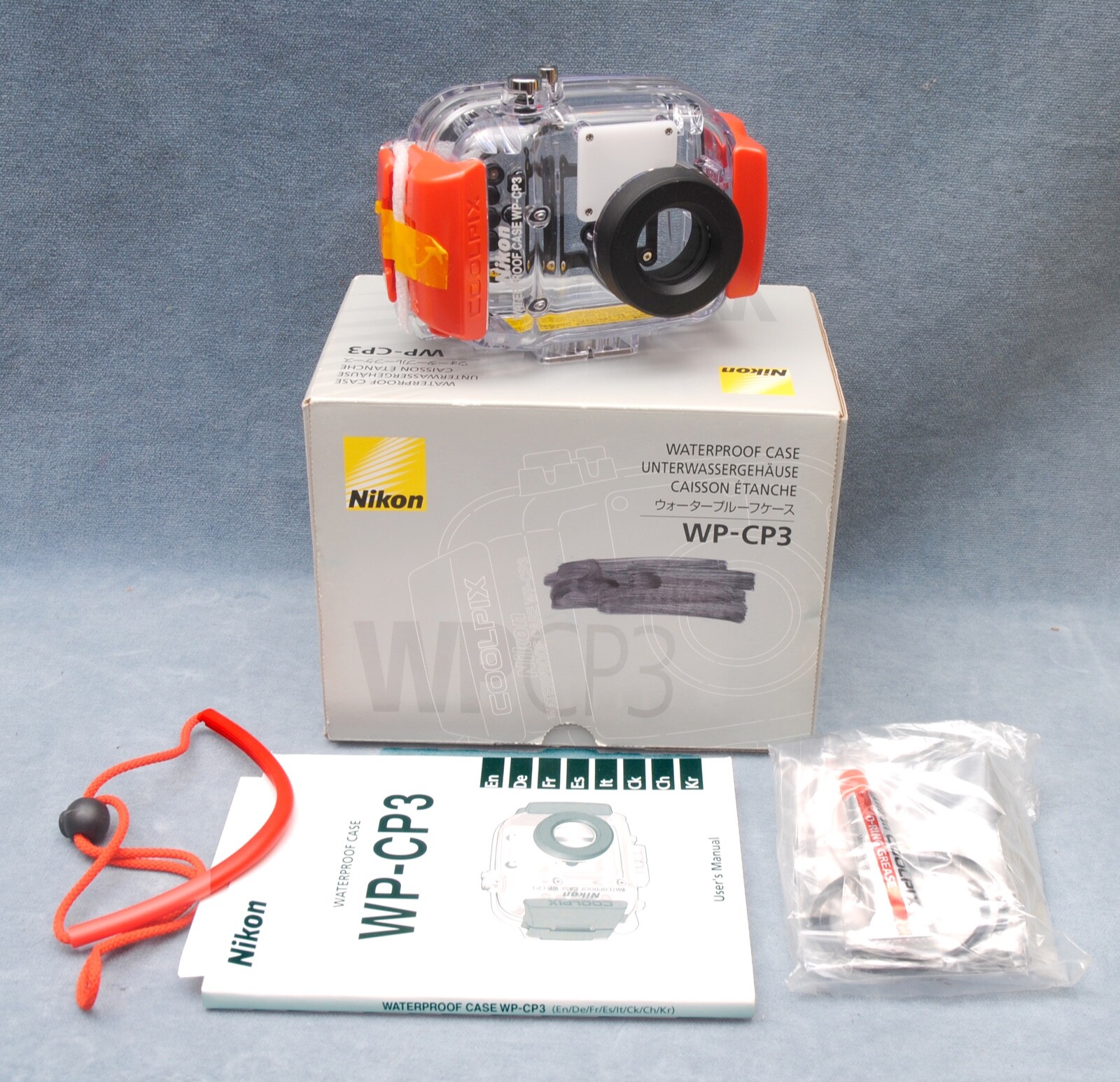 UNUSED NIKON WATERPROOF CASE WP-CP3 - UNDERWATER HOUSING FOR UNUSED NIKON WATERPROOF CASE WP-CP3 - UNDERWATER HOUSING FOR