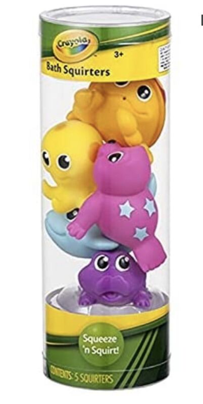 CRAYOLA  BATH SQUIRTERS ASSORTED 5PC ANIMAL SQUIRT TOYS