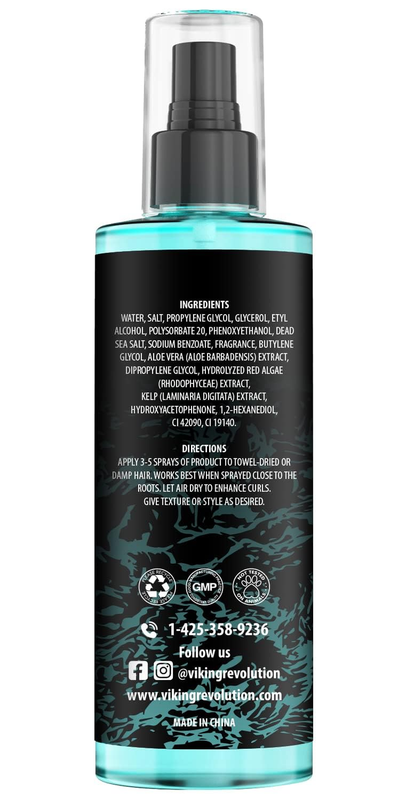 Sea Salt Spray for Hair Men - Texturizing with Kelp, Aloe Vera & Red Algae Extra