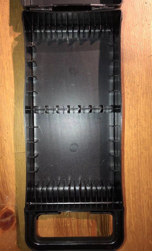 Black Audio Cassette Hard Plastic Carry Case Holds 10-14