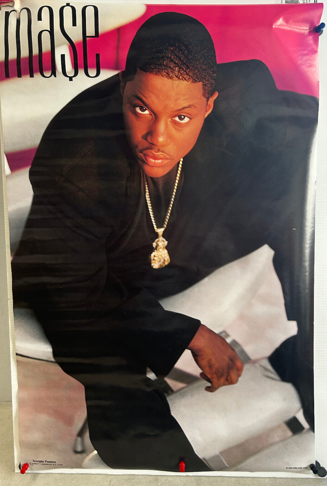 ROLLED 1998 SCORPIO MASE HIP HOP RAP 22X34 POSTER BAD BOY