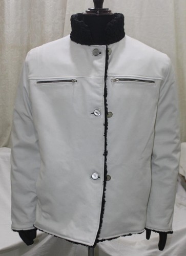 Pre-owned Handmade Reversible Persian Lamb Fur & Leather Jacket Coat All Sizes Colors In Red