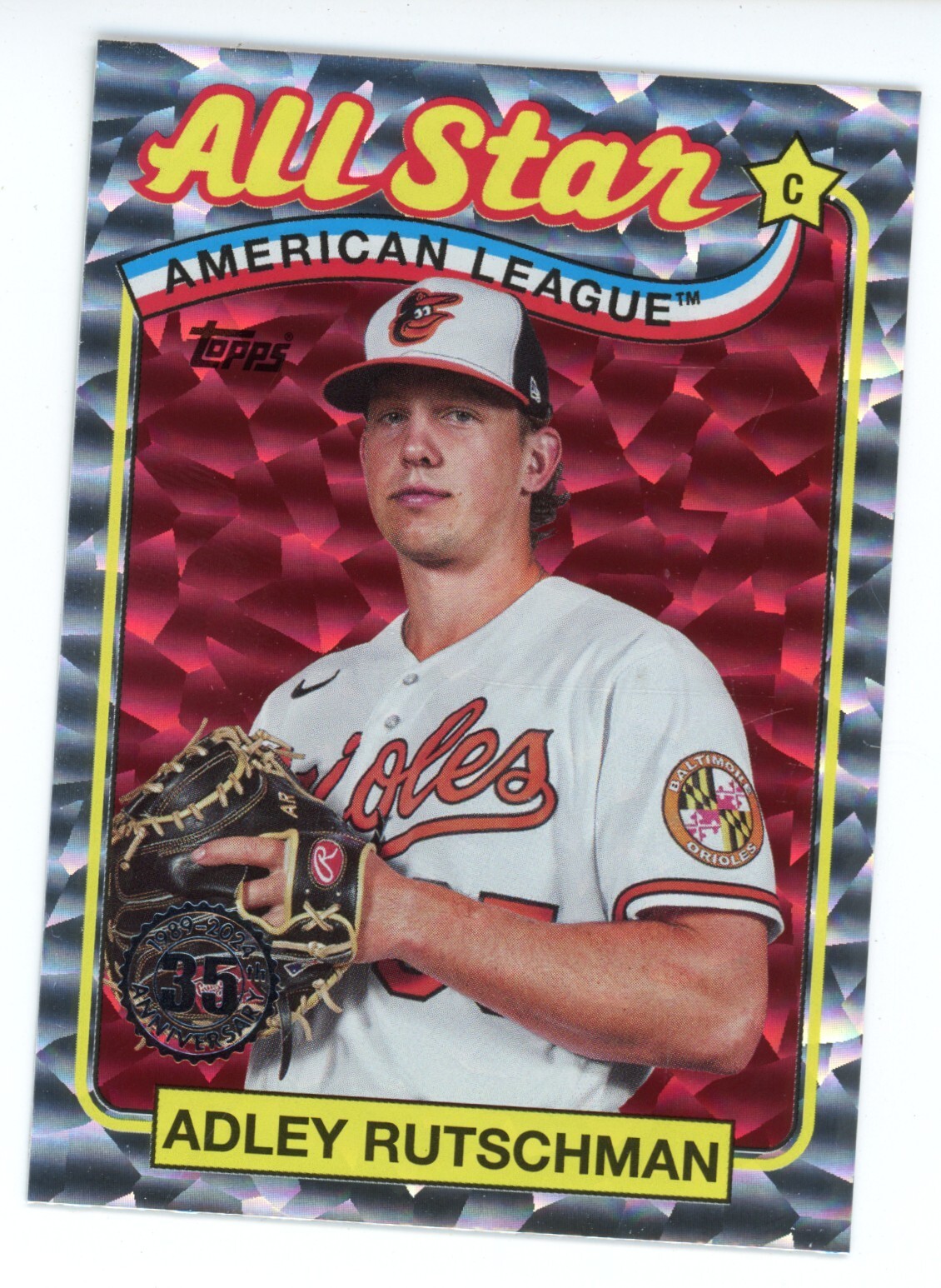 2024 TOPPS SERIES 2 ADLEY RUTSCHMAN SILVER FOILBOARD ALL STAR