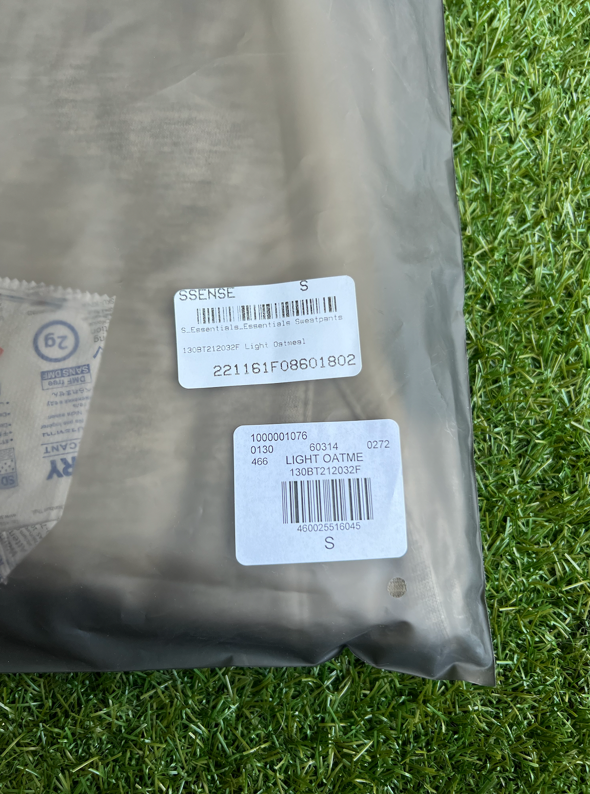 Pre-owned Fear Of God Essentials, , Sweatpants, Light Oatmeal, Ss22, Size S In White