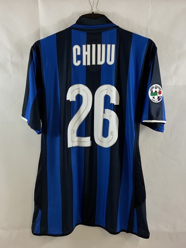 Inter Milan Matchworn Chivu 26 Home Football Shirt 2007/08