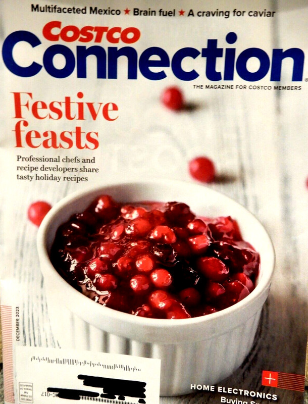 COSTCO CONNECTION MAGAZINE December 2023 FESTIVE FEASTS Tech Gift Guide