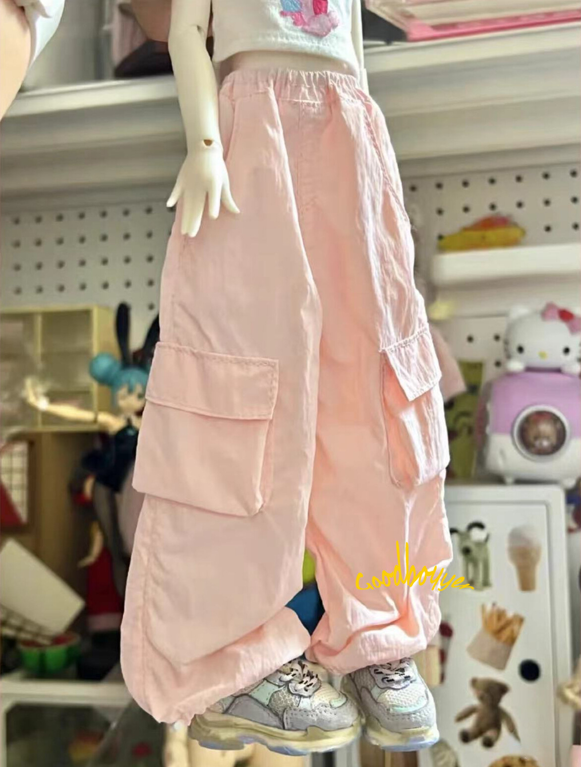 1/4 MSD BJD Doll Clothes Cargo Pants Jogger Pants Wide Leg 1/4 MSD BJD Doll Clothes Cargo Pants Jogger Pants Wide Leg