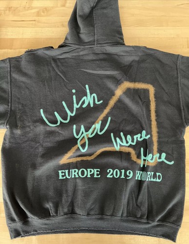 Pre-owned Travis Scott Authentic  Astroworld London 2019 Hoodie Xlarge “wish You Were Here In Black
