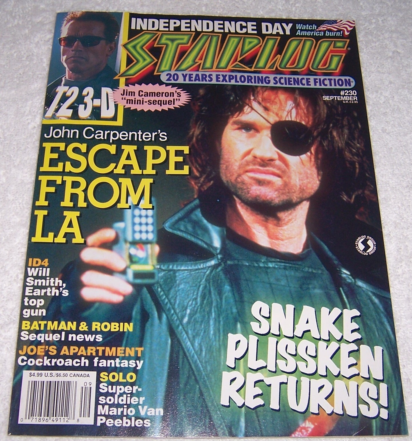 Starlog Magazine No. 230 September 1996 Escape From LA | eBay