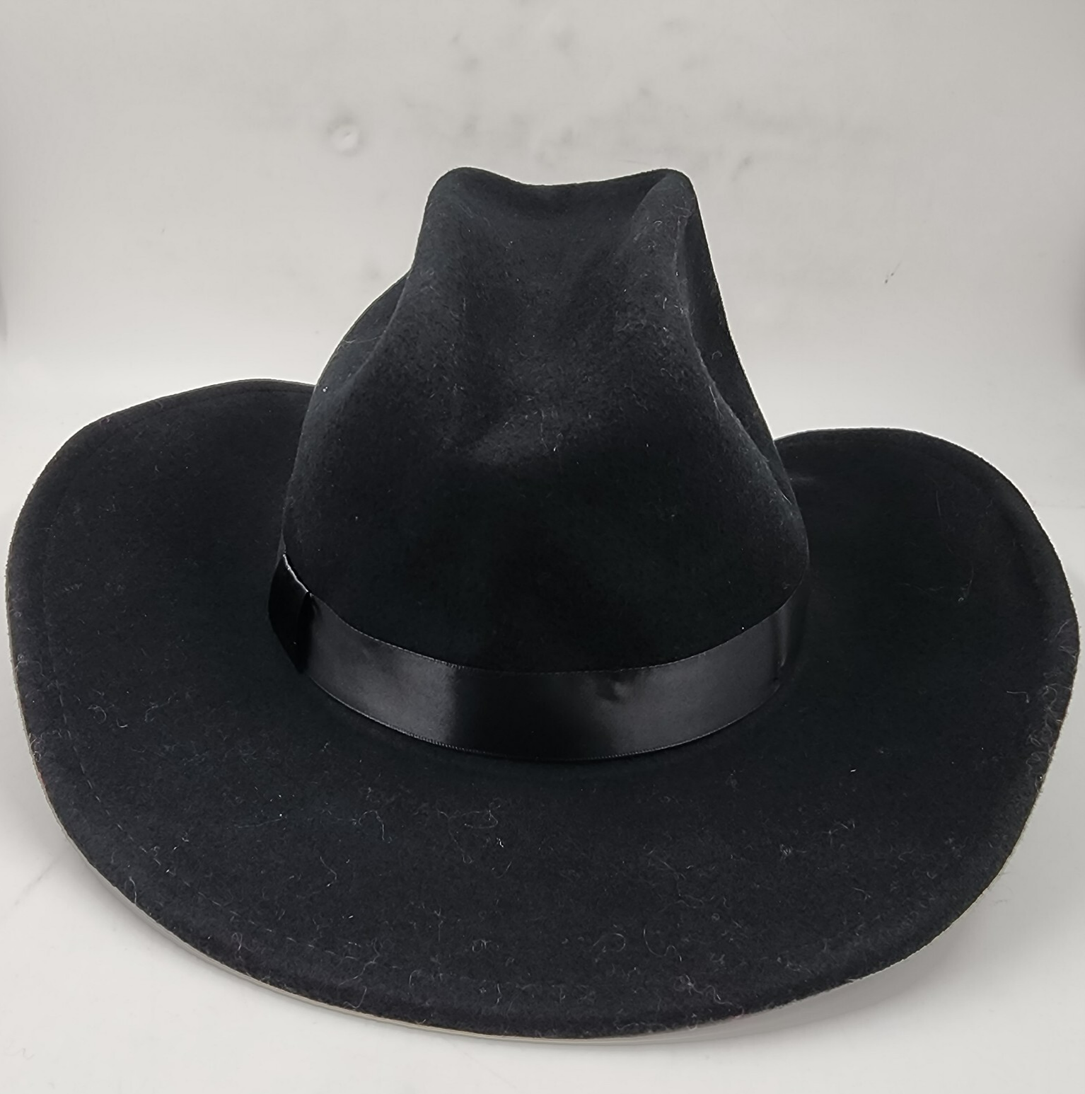 Marcus Adler Wool Short-Brim Cowboy Hat with Satin Trim Women's OS Black - Picture 2 of 14