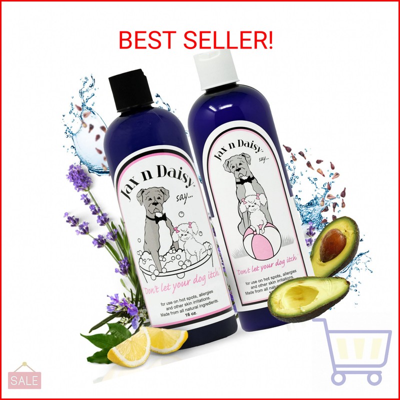 Jax N Daisy - Soothing Dog Shampoo for Sensitive Skin, Allergies, and Itching -