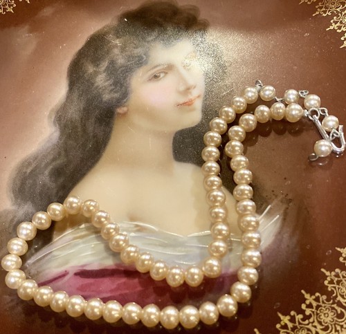 Vintage Unique Fancy Ladies Graduated Pearl Necklace | eBay