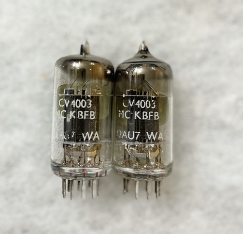 Brimar CV4003 CV491 12AU7WA ECC82 Long Black Plate NOS D