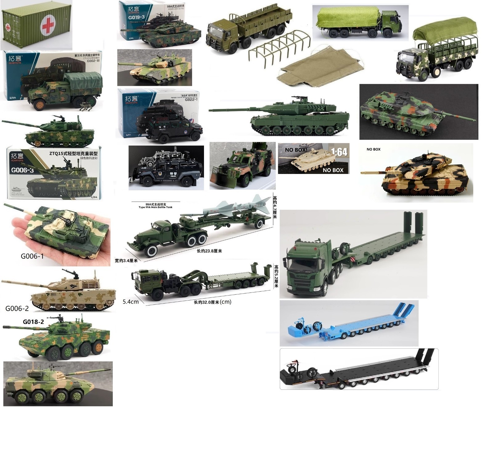 1/6 12インチ U.S Military Vehicle TC-6F Military Crawler Flagship Edition - Cross RC US