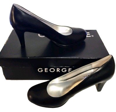 George W GE Dress Heels Black Pumps Size 10 NIB
