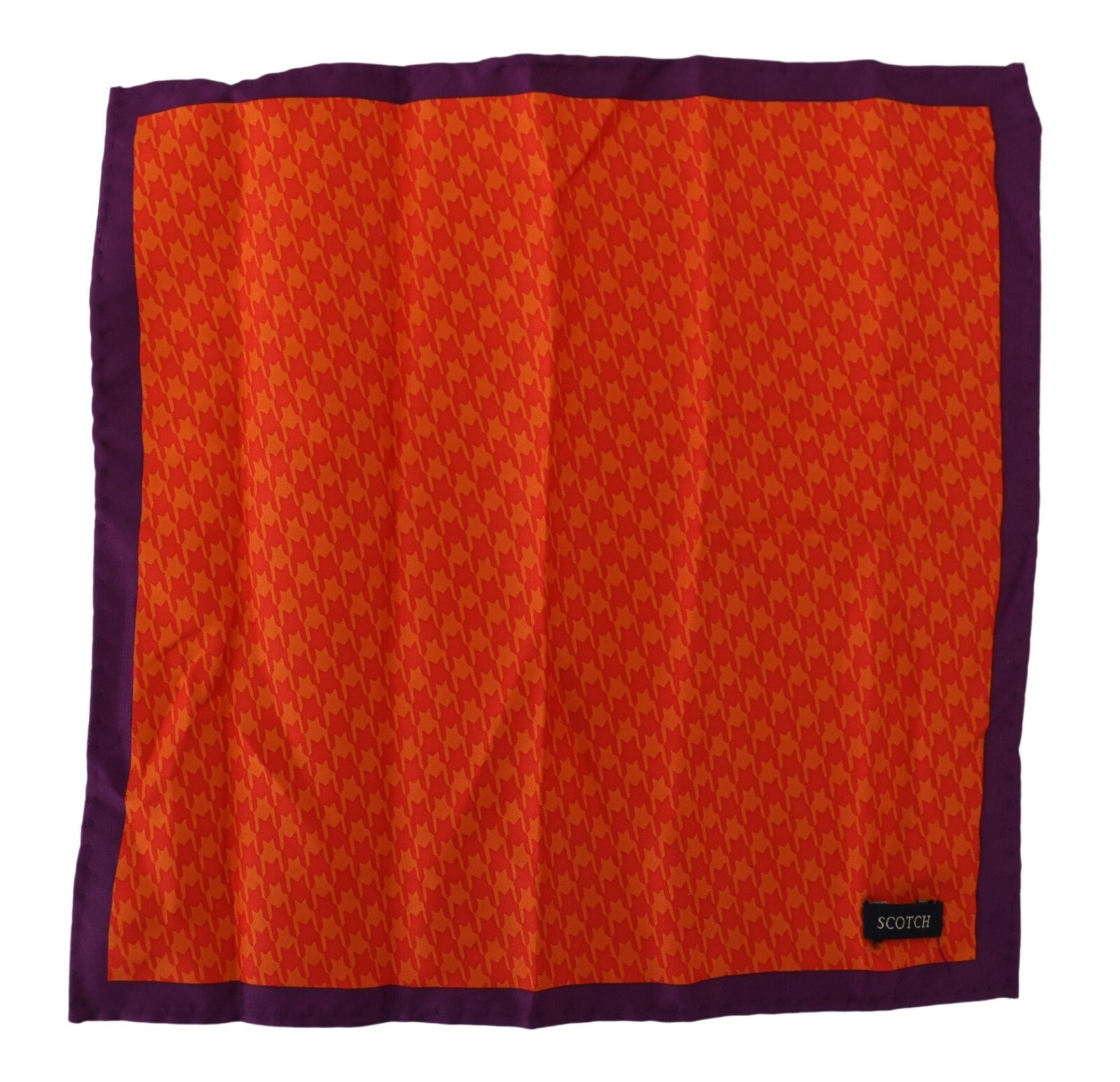 

Шарф SCOTCH - SODA Оранжевый Фиолетовый Шелковый Квадратный Платок 22см x 22см 80долл., Multicolor